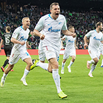 Zenit scratch out a win over Krasnodar