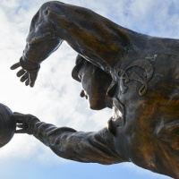 A monument to Lev Yashin is unveiled in Rio-de-Janeiro