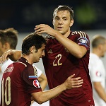 National team of Russia beat Liechtenstein in the kick-off match of EURO 2016 qualification