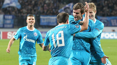 Zenit beat Shakhtar in Champions League