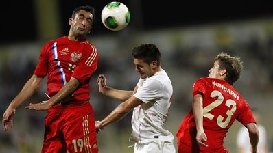 Russian national team played a draw against Serbia